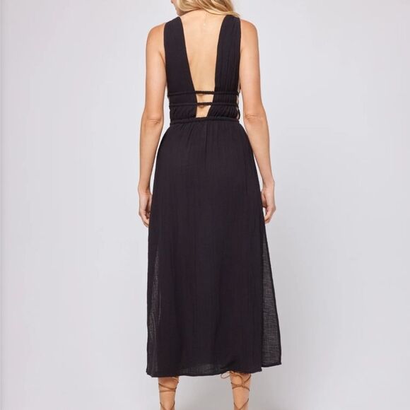 L*space Kira Cotton Coverup Maxi Cutout Dress in Sky Blue - Picture 10 of 12